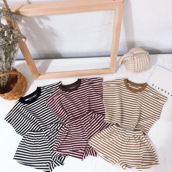 Striped Summer Short Set