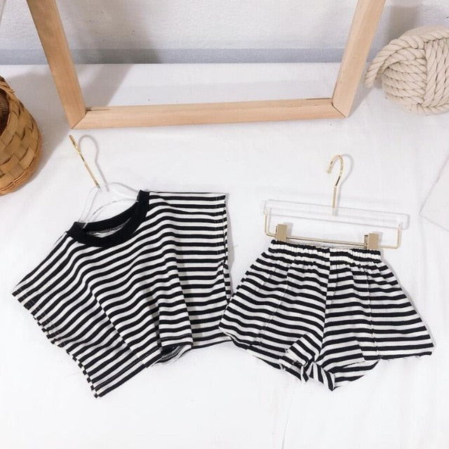 Striped Summer Short Set