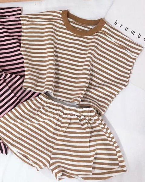 Striped Summer Short Set