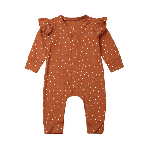 Rust Polka Dot Romper