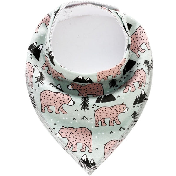 Cotton Triangle Baby Bibs