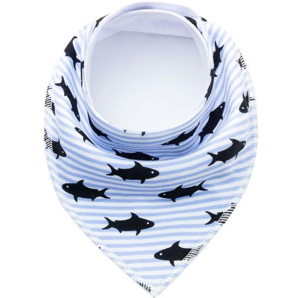 Cotton Triangle Baby Bibs