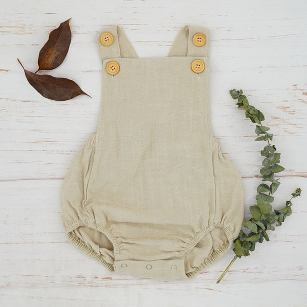 Linen Baby Romper