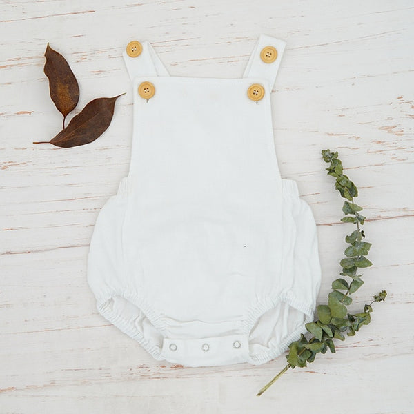 Linen Baby Romper