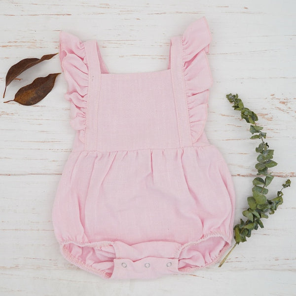 Linen Baby Romper