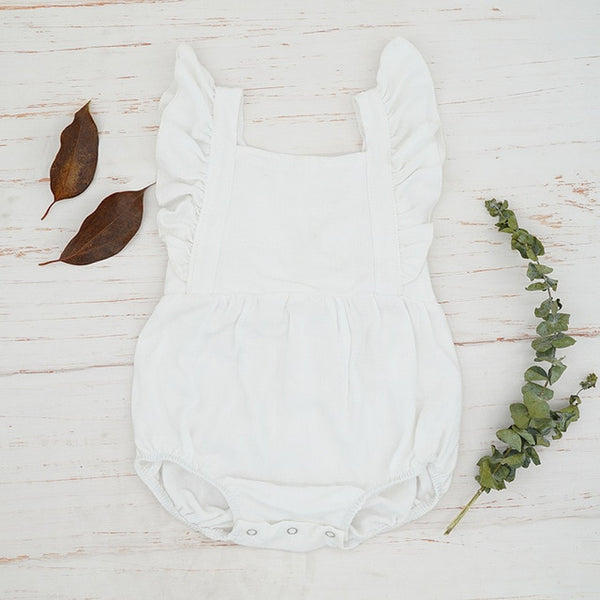 Linen Baby Romper