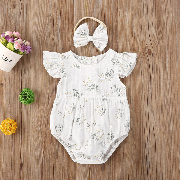 Floral Sunsuit + Headband