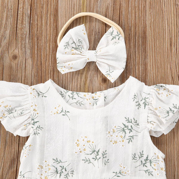 Floral Sunsuit + Headband