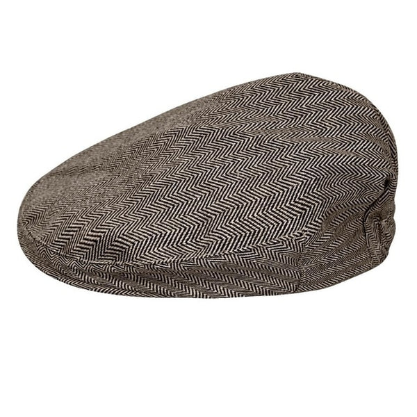 Handsome Toddler Herringbone Flat Cap