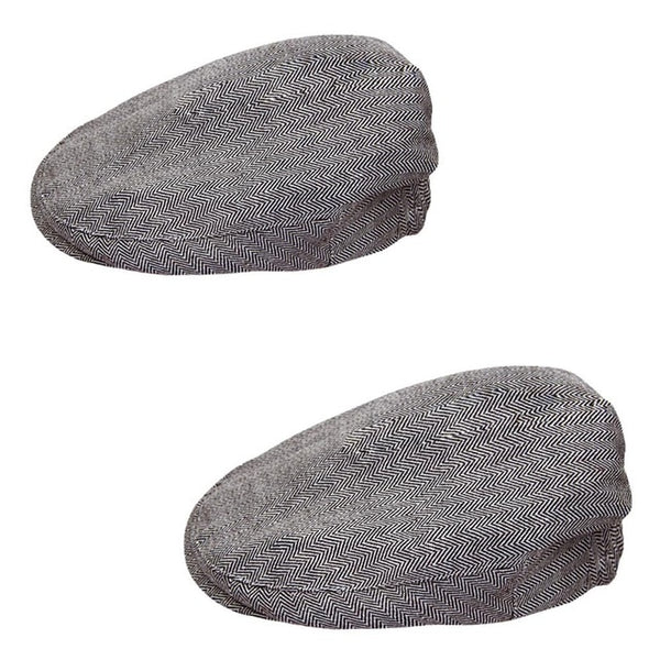 Handsome Toddler Herringbone Flat Cap