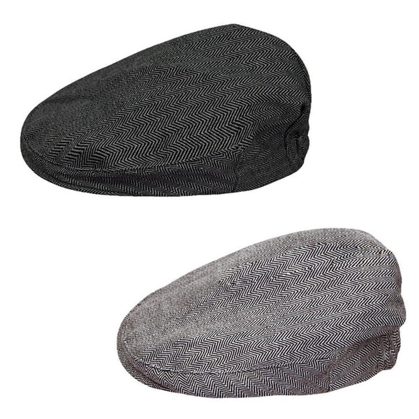 Handsome Toddler Herringbone Flat Cap