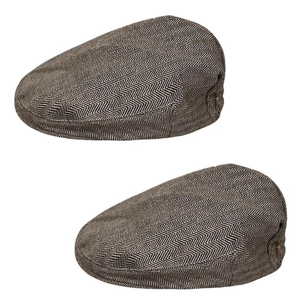 Handsome Toddler Herringbone Flat Cap