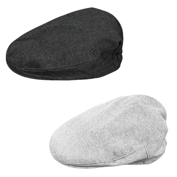 Handsome Toddler Herringbone Flat Cap