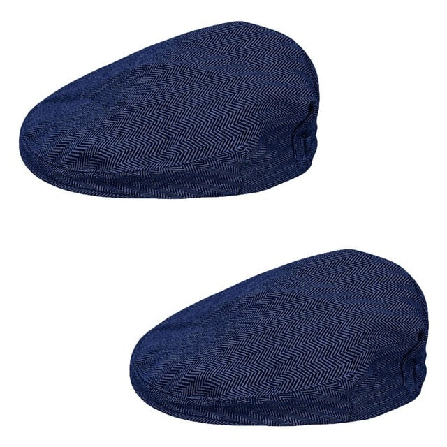 Handsome Toddler Herringbone Flat Cap