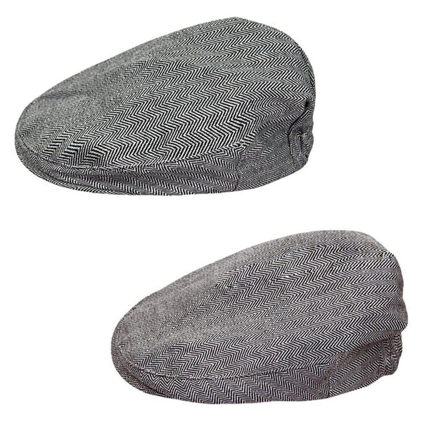 Handsome Toddler Herringbone Flat Cap