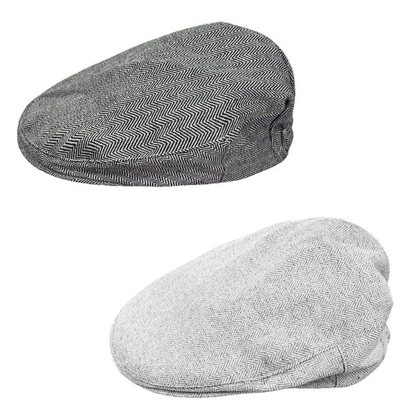 Handsome Toddler Herringbone Flat Cap