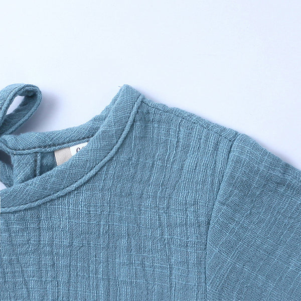 Linen Top & Shorts Set