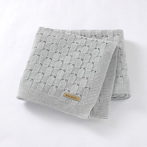 100%Cotton Knitted Warm Baby Blankets