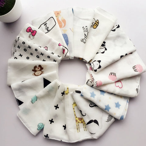 10pcs Baby Woven Muslin Squares