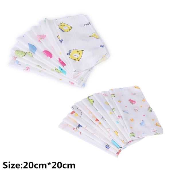 10pcs Baby Woven Muslin Squares