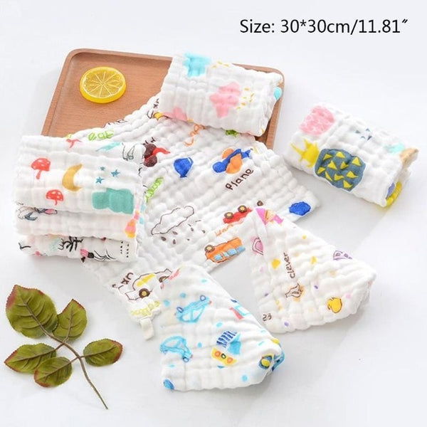 10pcs Baby Woven Muslin Squares