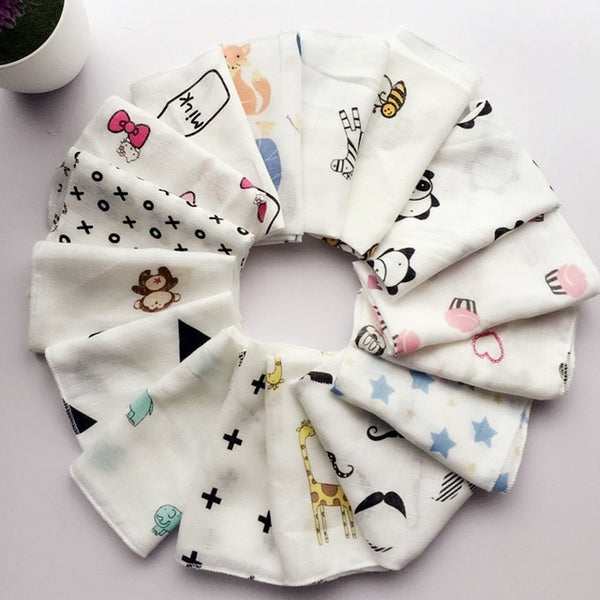 10pcs Baby Woven Muslin Squares