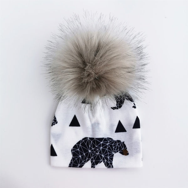 Pompom Baby Hat