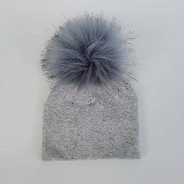 Pompom Baby Hat