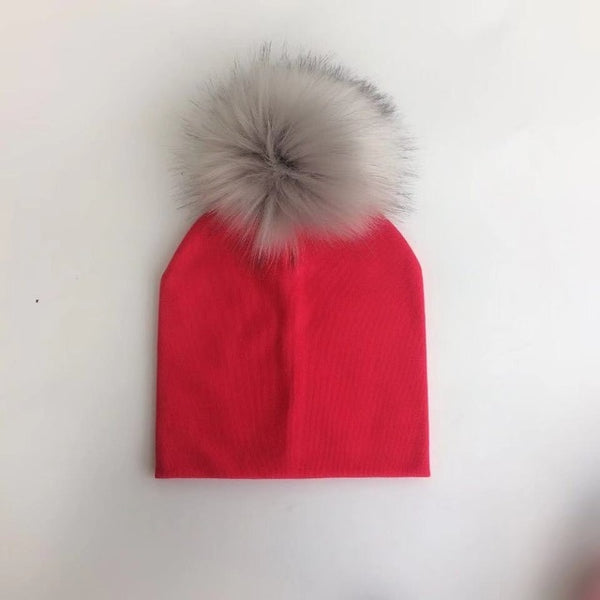 Pompom Baby Hat