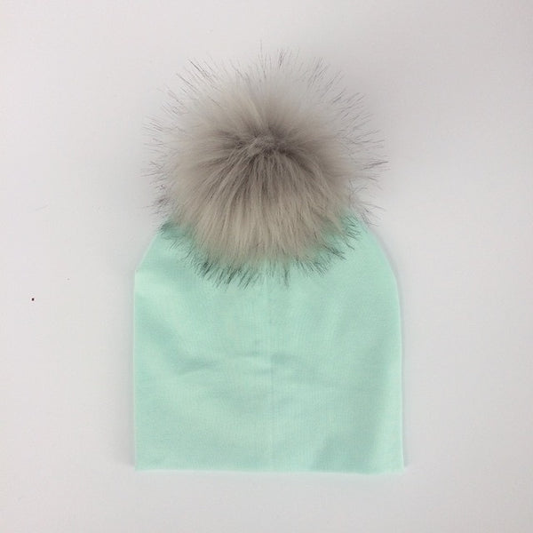Pompom Baby Hat