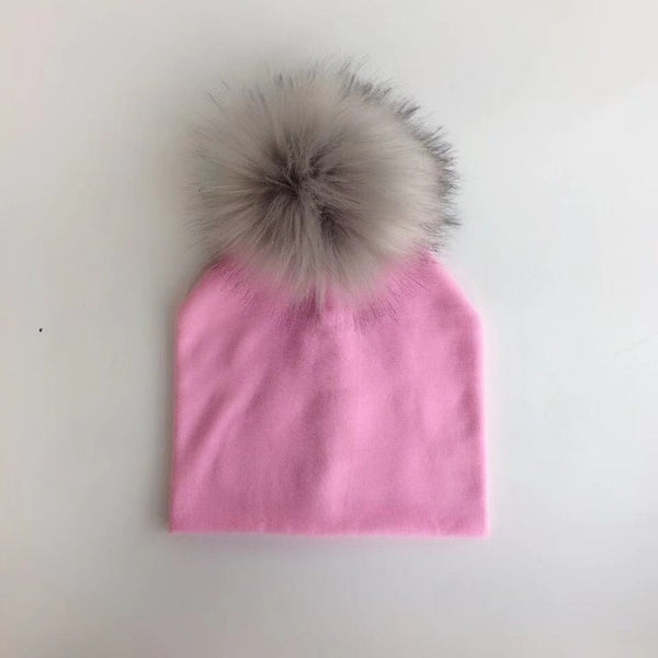 Pompom Baby Hat