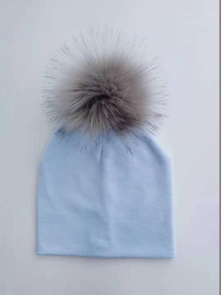 Pompom Baby Hat