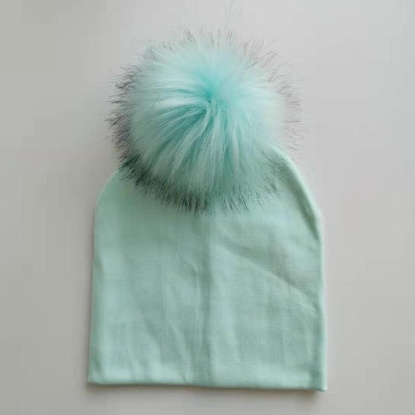 Pompom Baby Hat