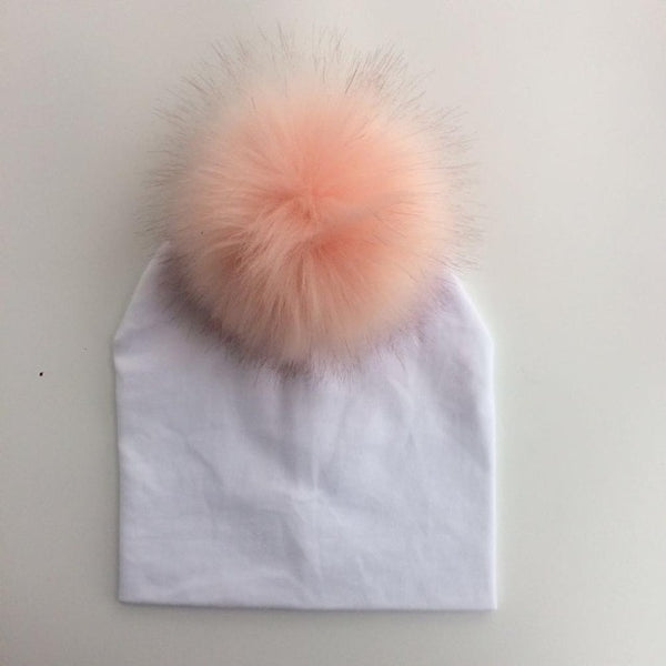 Pompom Baby Hat