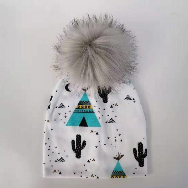 Pompom Baby Hat
