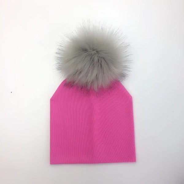 Pompom Baby Hat