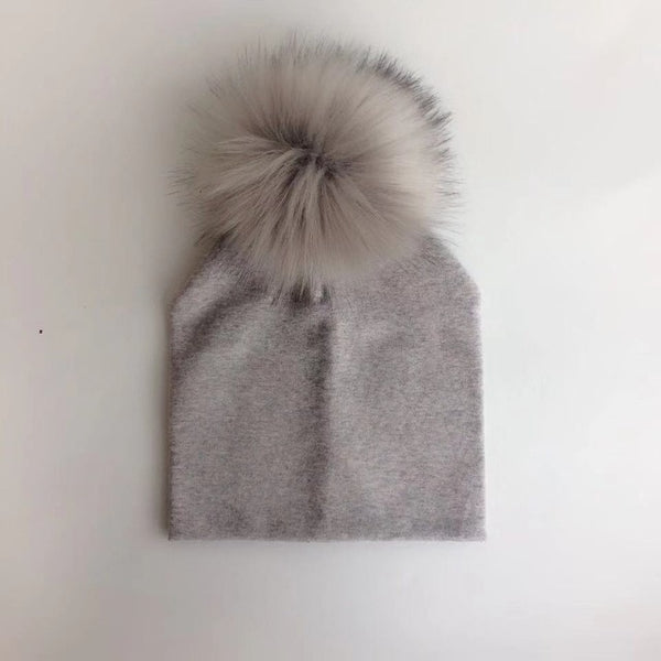 Pompom Baby Hat