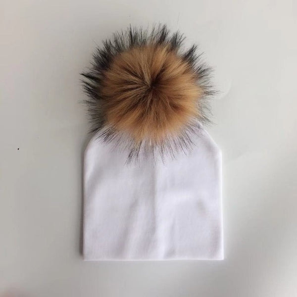 Pompom Baby Hat