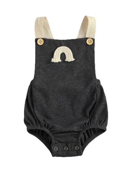 Rainbow Embroidery Romper