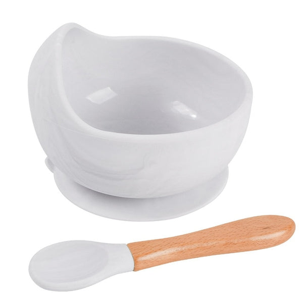 Silicone Suction Bowl & Spoon Set