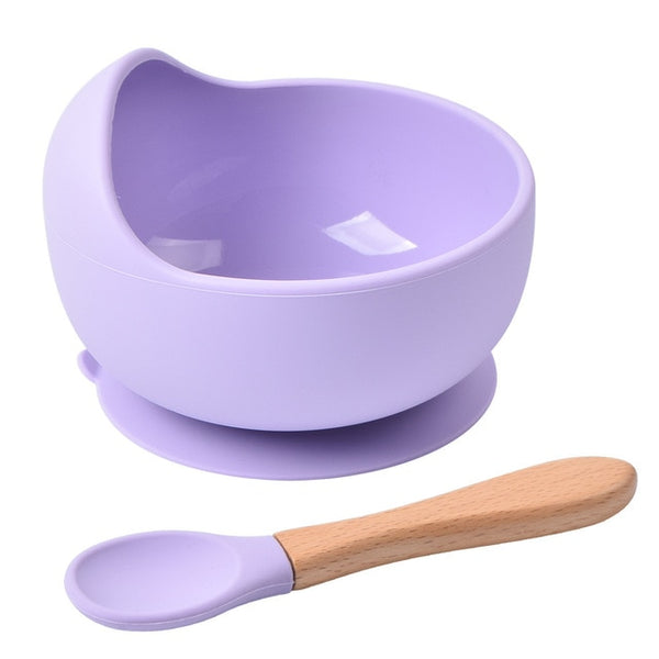 Silicone Suction Bowl & Spoon Set