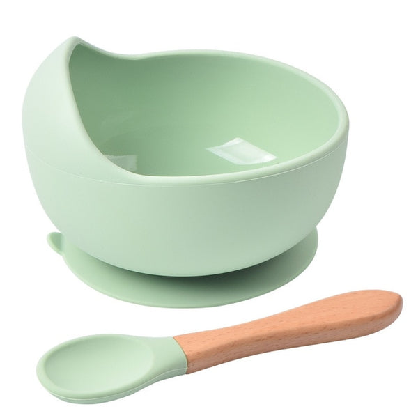 Silicone Suction Bowl & Spoon Set