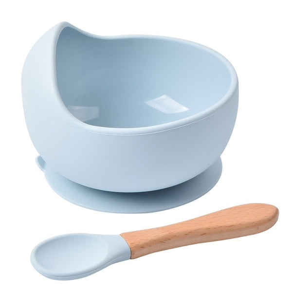 Silicone Suction Bowl & Spoon Set