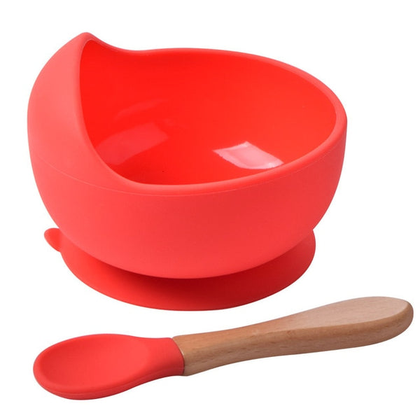 Silicone Suction Bowl & Spoon Set