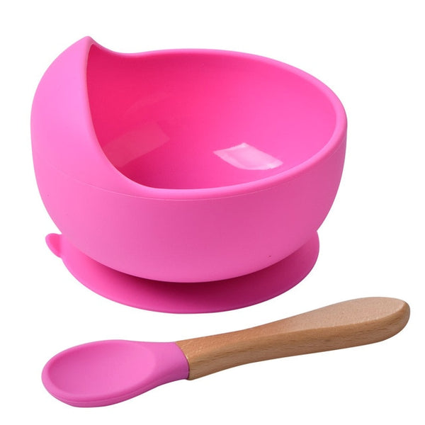 Silicone Suction Bowl & Spoon Set