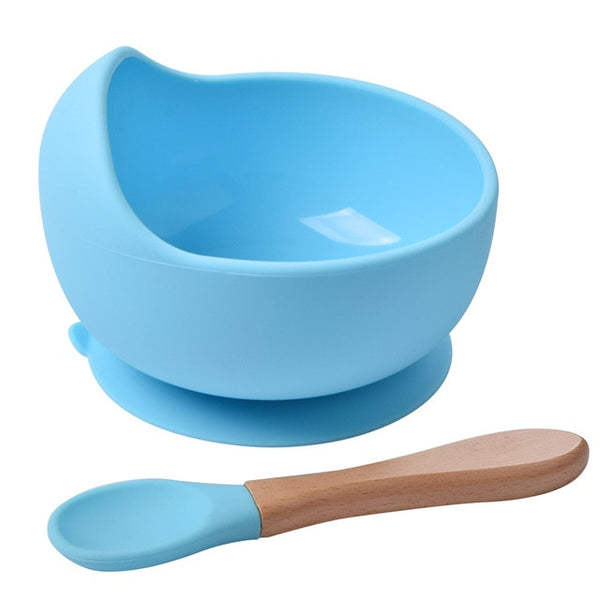 Silicone Suction Bowl & Spoon Set