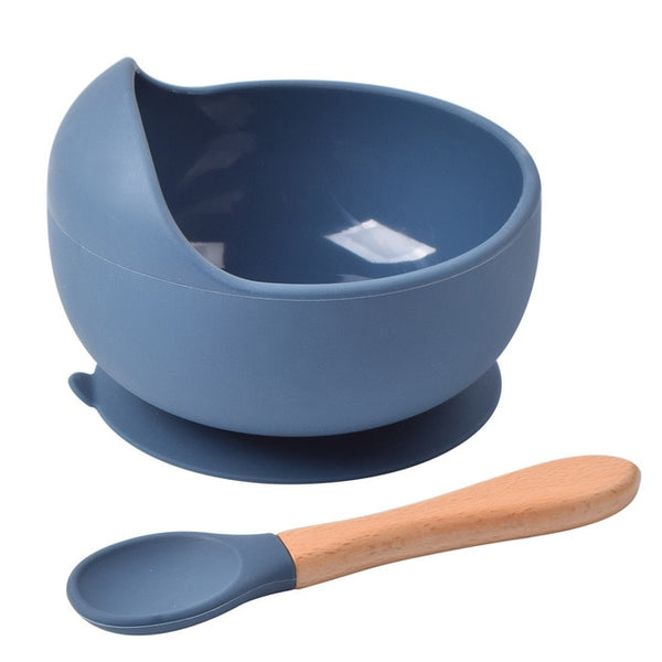 Silicone Suction Bowl & Spoon Set