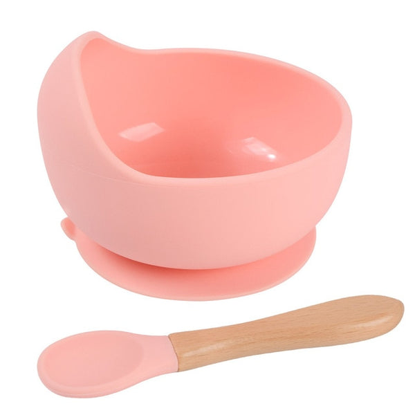 Silicone Suction Bowl & Spoon Set