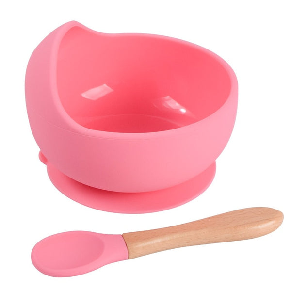 Silicone Suction Bowl & Spoon Set