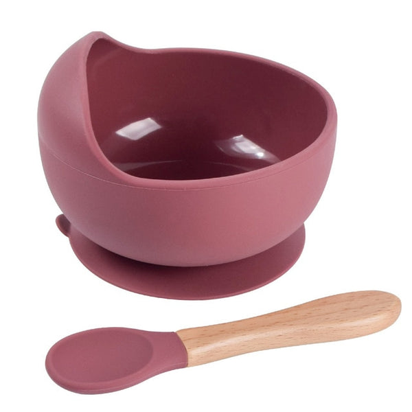 Silicone Suction Bowl & Spoon Set